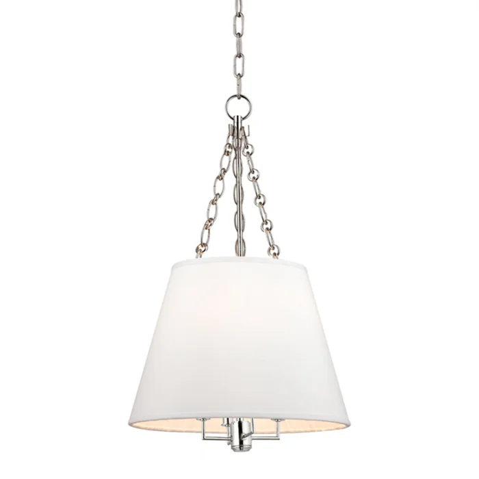Burdett 4-Light Pendant in Polished Nickel 15L x 15W x 24.25H