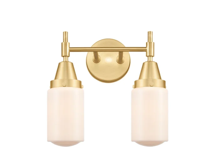Caden LED Bath Vanity in Satin Gold (405|447-2W-SG-G311-LED)