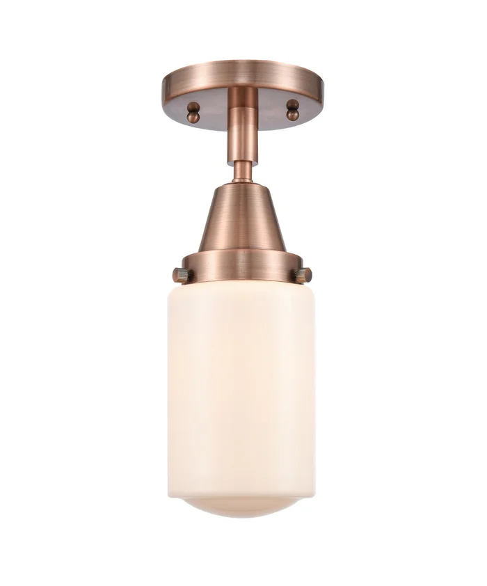 Caden One Light Flush Mount in Antique Copper (405|447-1C-AC-G311)