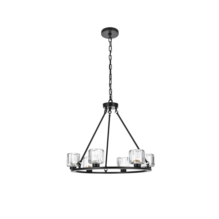 cadence 26 inch chandelier in black