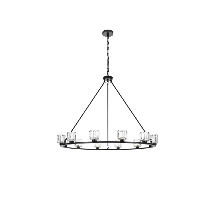 cadence 48 inch chandelier in black