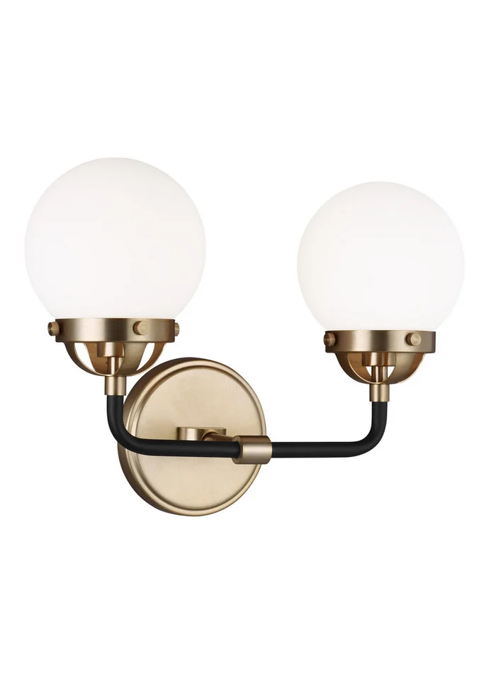 Cafe Two Light Wall / Bath in Satin Brass (454|4487902EN-848)