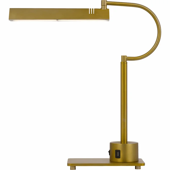 Cal BO-3179DK-AB Soho Dark Bronze LED Study Lamp