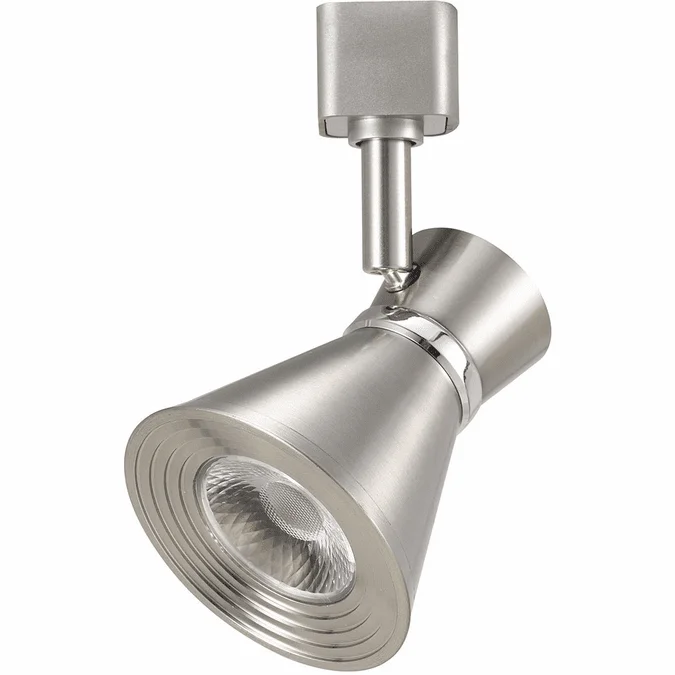 Cal HT-811-BS Contemporary Brushed Steel LED Track Lighting Kit