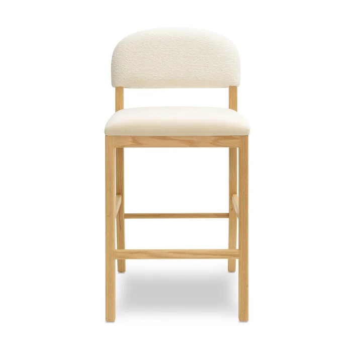 calla cream performance velvet counter stool
