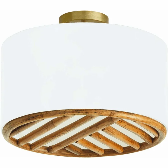 Capital Lighting 247431MA Soleil Contemporary Matte Brass Flush Mount Lighting