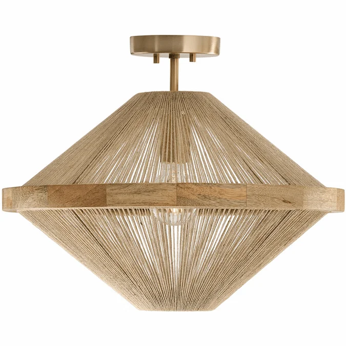 Capital Lighting 252812MA Maya Modern Matte Brass Flush Lighting