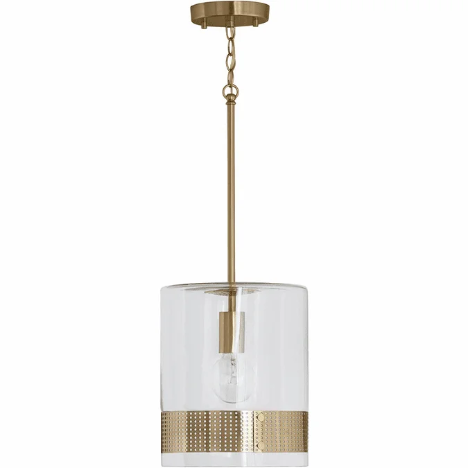 Capital Lighting 335911PB Polished Brass Mini Drop Ceiling Lighting