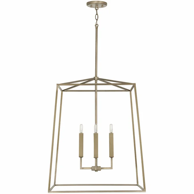 Capital Lighting 537643AD Thea Aged Brass 22″ Entryway Light Fixture
