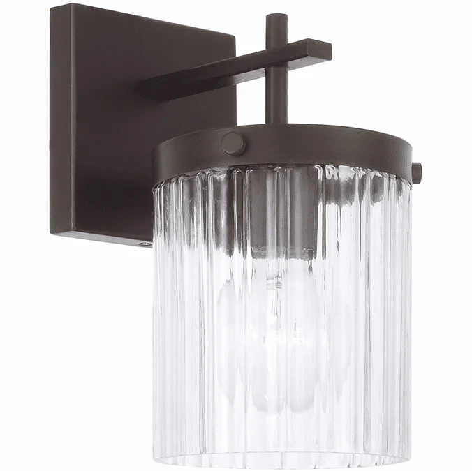Capital Lighting 656211OR-555 Vaughn Contemporary Oil Rubbed Bronze Wall Lighting Sconce