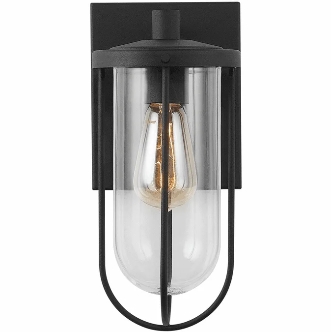 Capital Lighting 934211BK Corbin Modern Black Outdoor Wall Light Sconce