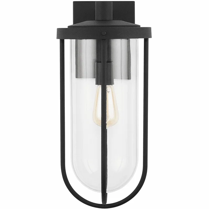 Capital Lighting 934212BK Corbin Contemporary Black Exterior Wall Sconce Light