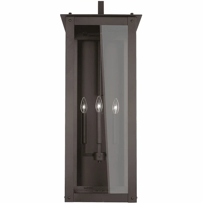 Capital Lighting 934642OZ Hunt Oiled Bronze Exterior Wall Sconce Light