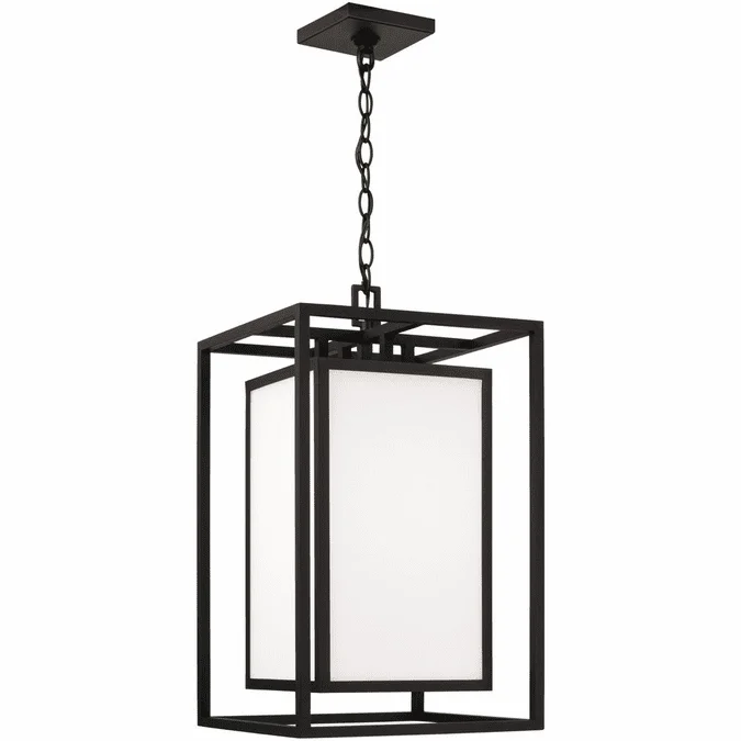 Capital Lighting 953114BK Aiden Contemporary Black Exterior Pendant Lamp