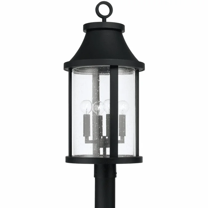 Capital Lighting 953645BK Bridger Contemporary Black Exterior Post Lamp