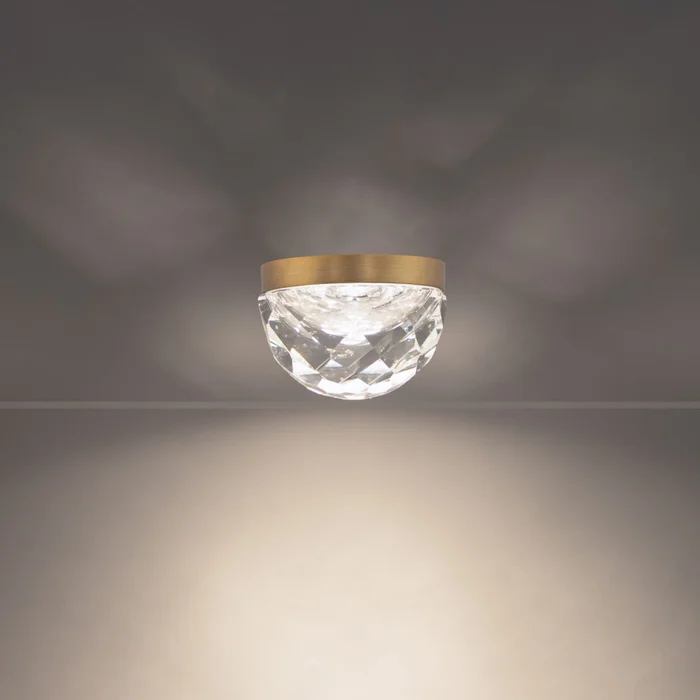 Cascade LED Flush Mount in Aged Brass (281|FM-41706-AB)