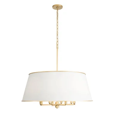 Coco Eight Light Pendant in Matte White/French Gold (137|364P08MWFG)