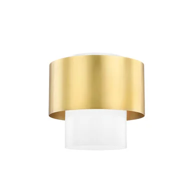 Corinth One Light Flush Mount in Aged Brass (70|8609-AGB)