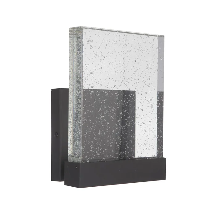 Craftmade Aria II Large LED Outdoor Wall Lantern – Matte Black – ZA1220-TB-LED