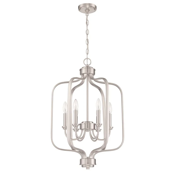 Craftmade Bolden 6-LT Foyer Light – Brushed Polished Nickel – 50536-BNK