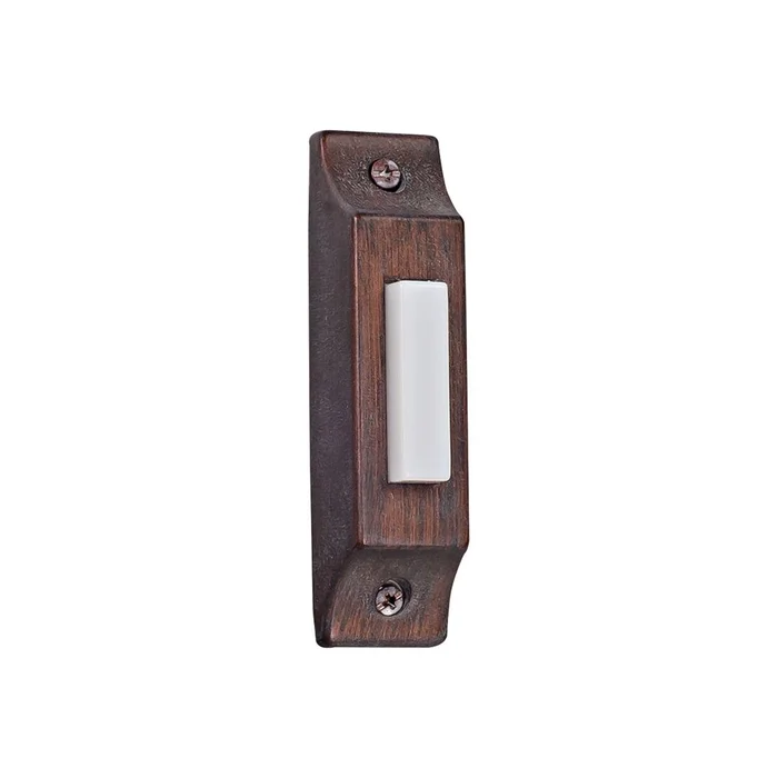 Craftmade Builder Surface Mount Lighted Push Button – Rustic Brick – BSCB-RB