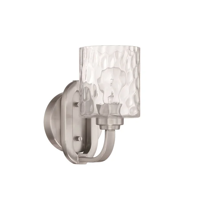 Craftmade Collins 1-LT Wall Sconce – Brushed Polished Nickel – 54261-BNK