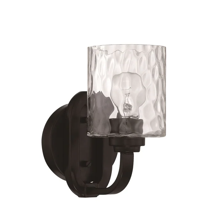 Craftmade Collins 1-LT Wall Sconce – Flat Black – 54261-FB