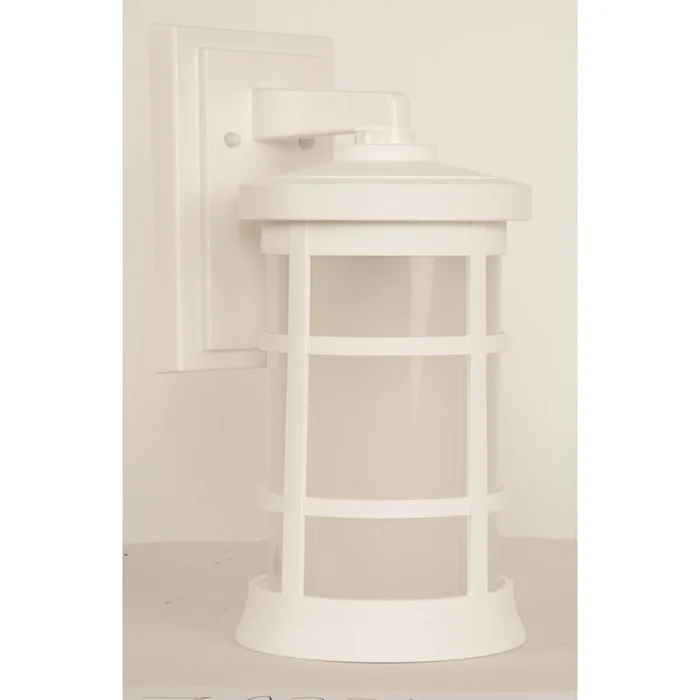Craftmade Composite Lanterns 1-LT Outdoor Wall Lantern – White – ZA2314-TW