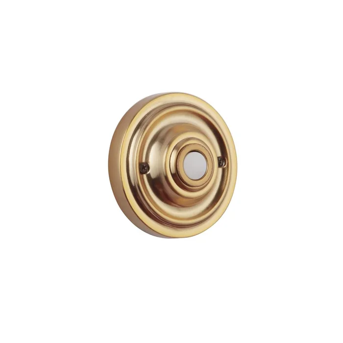 Craftmade Designer Surface Mount Lighted Push Button – Satin Brass – PB3039-SB