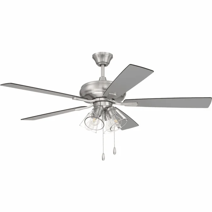 Craftmade ECF104BNK5-BNGW Eos Contemporary Brushed Polished Nickel LED 52″ Ceiling Fan