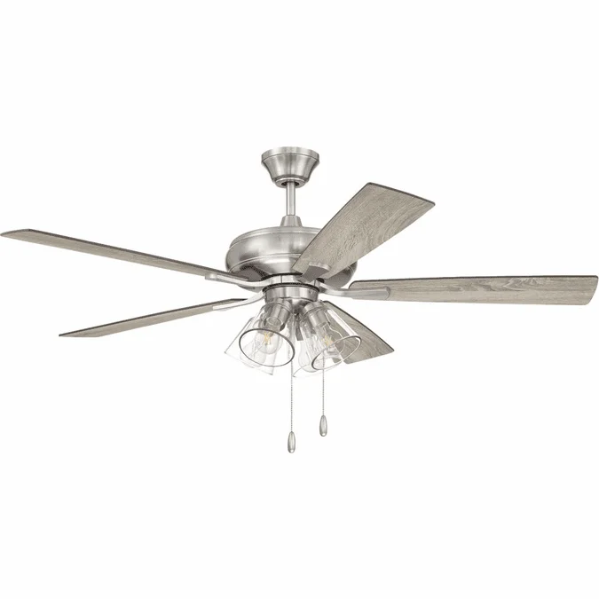 Craftmade ECF104BNK5-DWWLN Eos Modern Brushed Polished Nickel LED 52″ Ceiling Fan