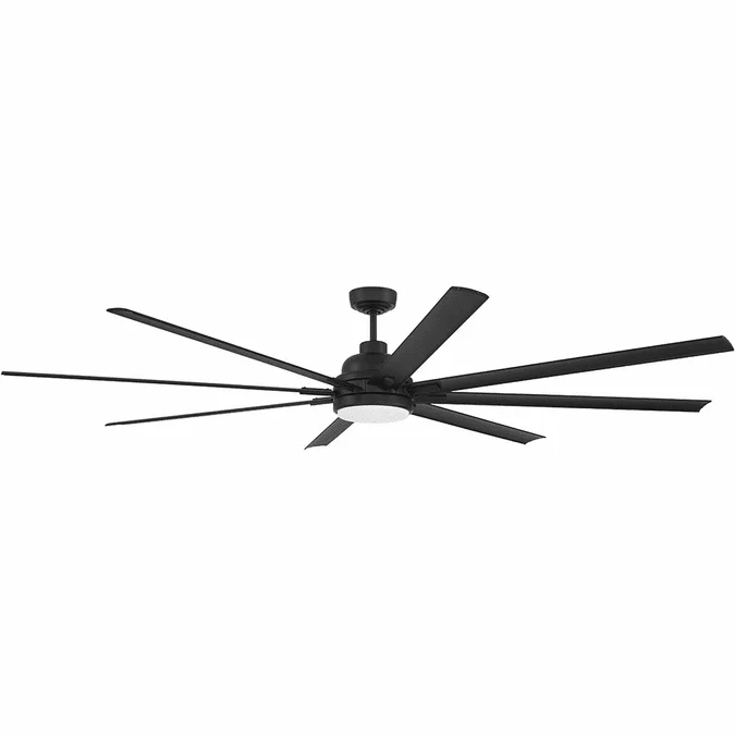Craftmade RSH84FB8 Rush Modern Flat Black LED 84″ Ceiling Fan