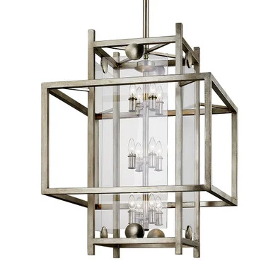 Crosby 12 Light Lantern in Antique Silver Leaf (67|F7135)