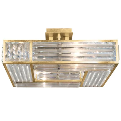 Crystal Enchantment Four Light Semi-Flush Mount in Gold (48|811640-2ST)