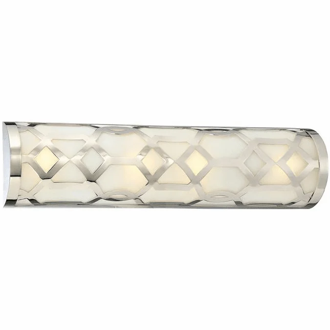 Crystorama 2264-PN-LED Jennings Modern Polished Nickel LED Lighting For Bathroom