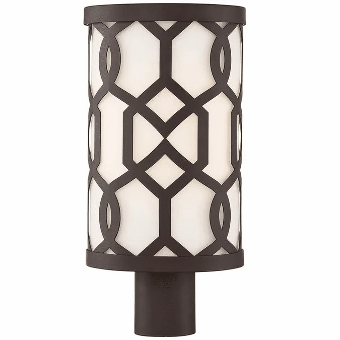 Crystorama JEN-2207-DB Jennings Contemporary Dark Bronze Outdoor Post Light