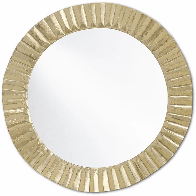 Currey & Company 1000-0067 Carla Modern Shiny Gold Mirror