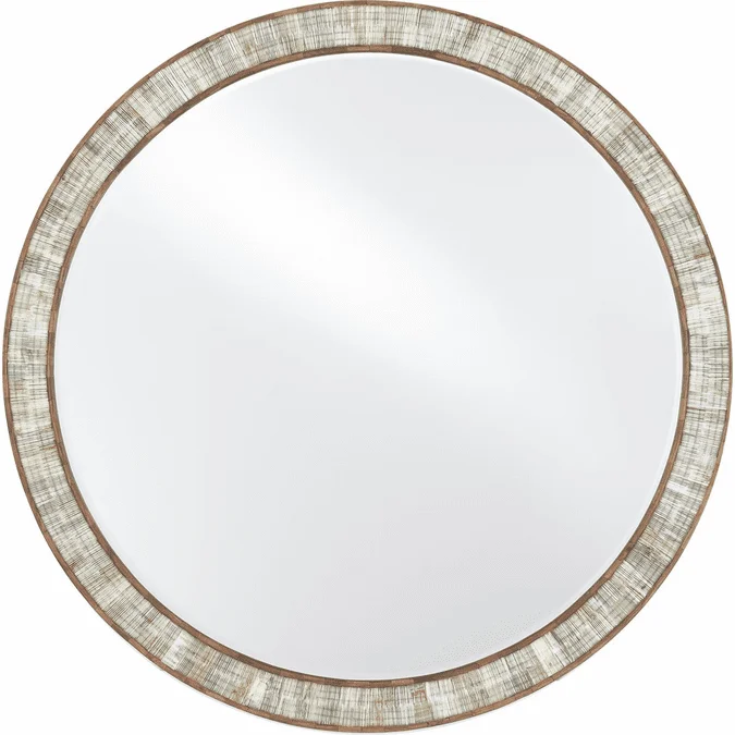 Currey & Company 1000-0070 Hyson Modern Natural / Beige Mirror
