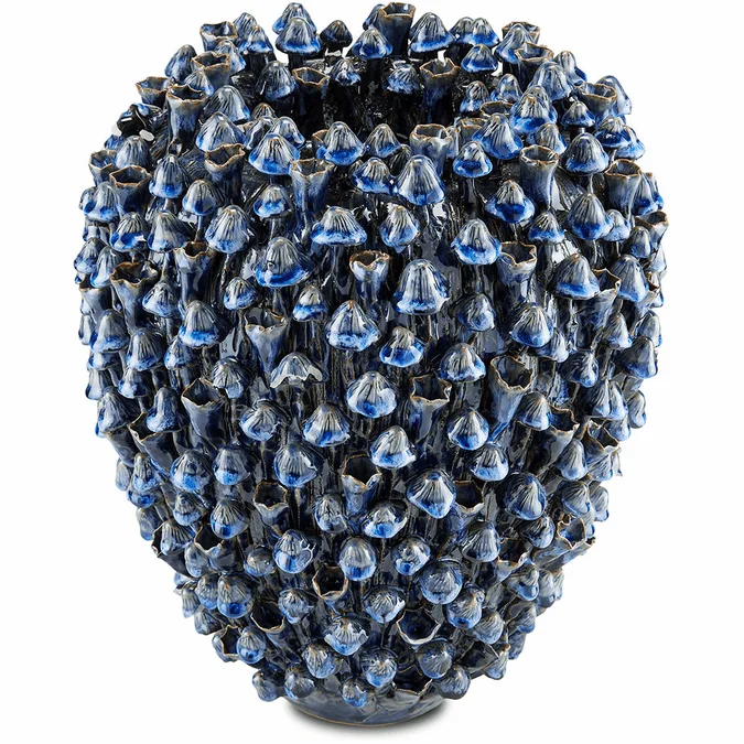 Currey & Company 1200-0575 Manitapi Modern Blue Large Vase