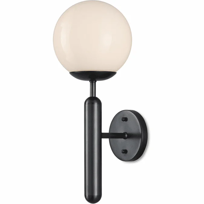 Currey & Company 5800-0030 Barbican Modern Oil Rubbed Bronze Wall Sconce