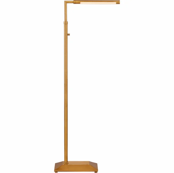 Currey & Company 8000-0157 Autrand Brass Modern Antique Brass LED Lighting Floor Lamp