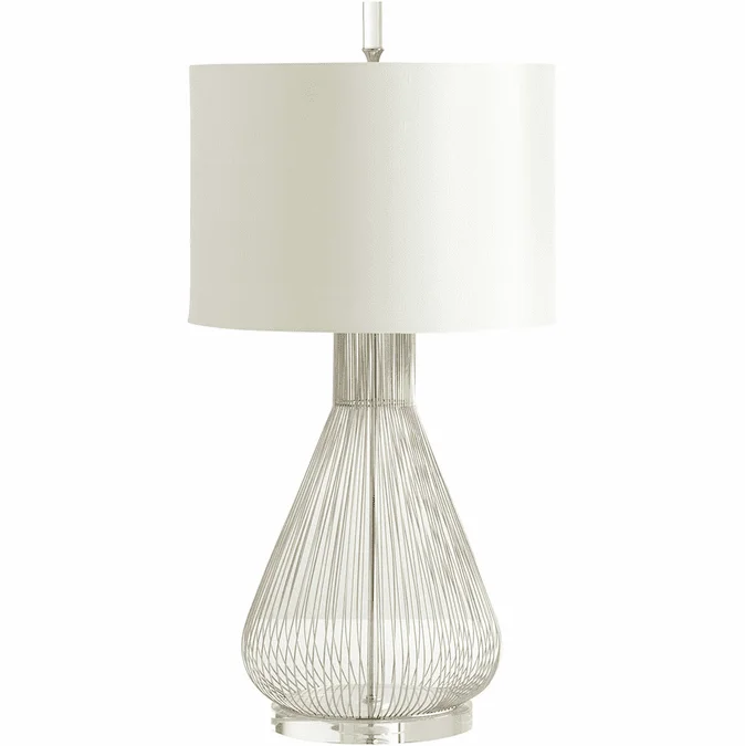 Cyan 05899 Whisked Fall Contemporary Satin Nickel Table Lighting