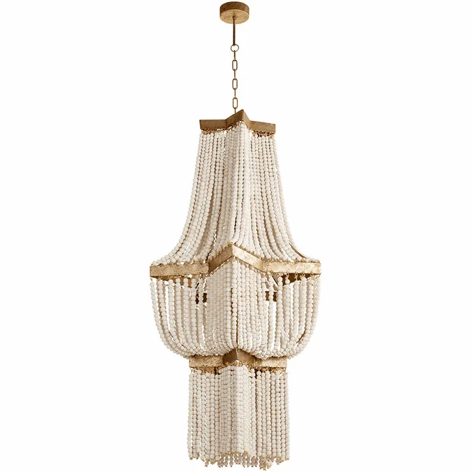 Cyan 09261 Estrella Contemporary Tinted Gold Leaf Entryway Light Fixture