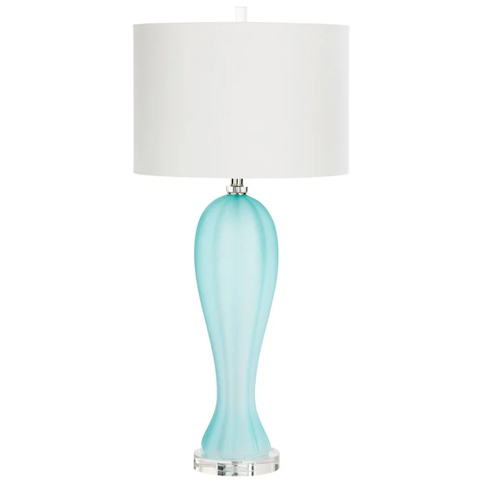 Cyan Aubrey Lamp w/LED Bulb – Green – 09140-1