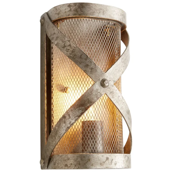 Cyan Byzantine Wall Sconce – Graphite – 08365