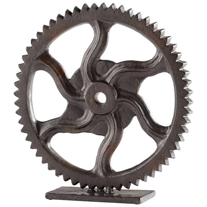 Cyan Gear Sculpture 3 – Bronze – 04731