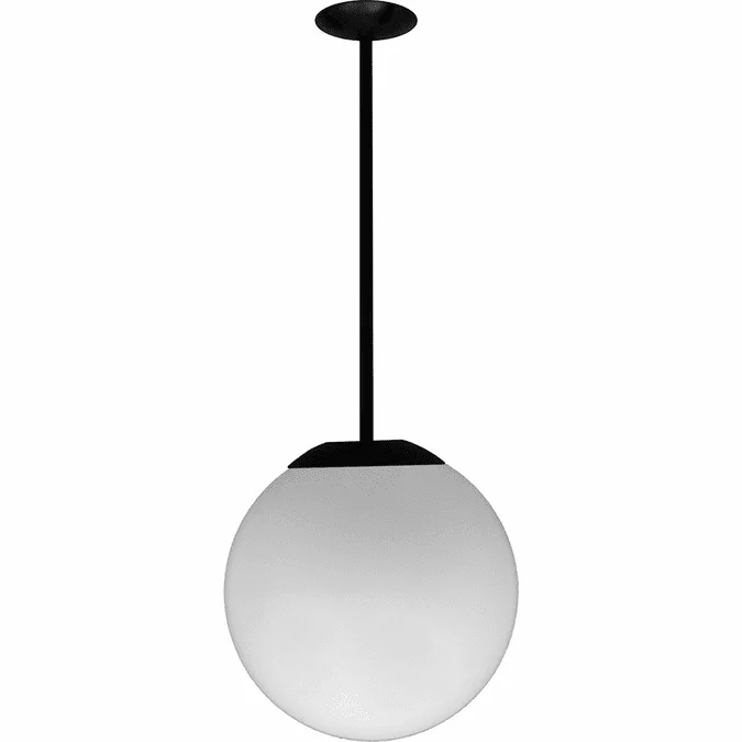 Dabmar D7500-18-B Contemporary Black 18″ Pendant Light Fixture