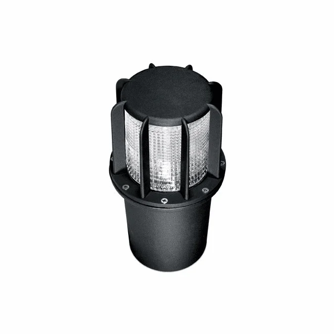 Dabmar DW15-LEDF-B Beacon Contemporary Line Voltage Black LED Outdoor Well Light Flood Lamp