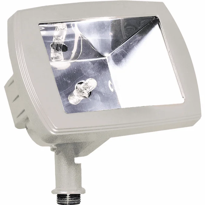 Dabmar LV105-W Modern White Halogen Low Voltage Exterior Residential Security Lighting