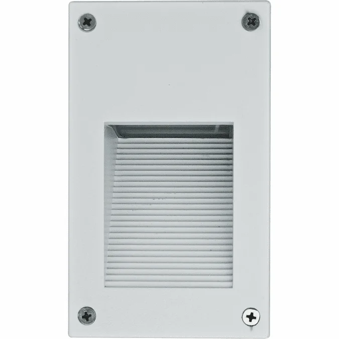 Dabmar LV670-W White Halogen Interior / Low Voltage Exterior Recessed Hooded Step Light